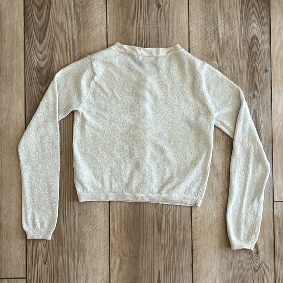 Nordstrom - Toddler Silver Sparkle Cardigan (5T) - Picture 2 of 4